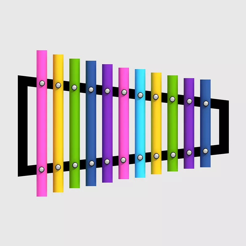 Upinde wa mvua xylophone